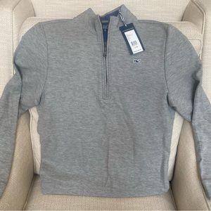 Vineyard Vines gray 1/4 zip pullover - Youth Large